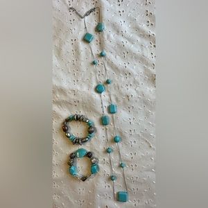 3 Piece Set of One Necklace and Two Bracelets